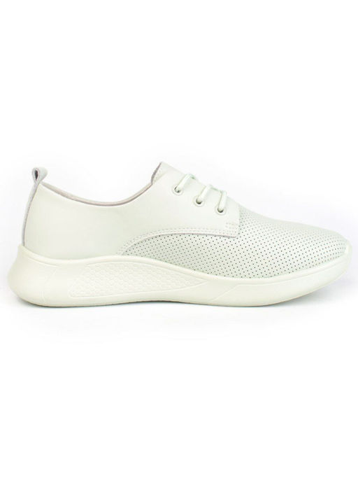 03-PDA156-3 LT. GREEN Полуботинки спортивные женские (натуральная кожа) - Фабричный китай фото 11