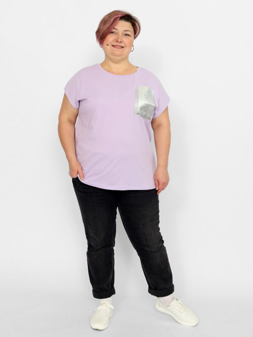CRB wear/CSLW 60273-45 Футболка женская,лаванда/Ex.Cherubino  фото 2