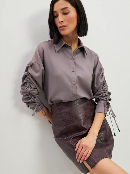 Блузка тонкая джинса - Tantino фото 22