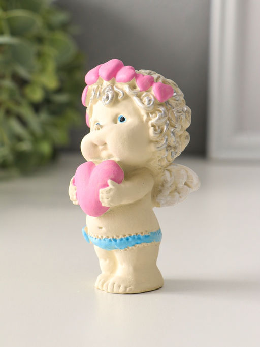 Фигурка «Ангелочек с сердечком», 9.5×5хх4.5 см