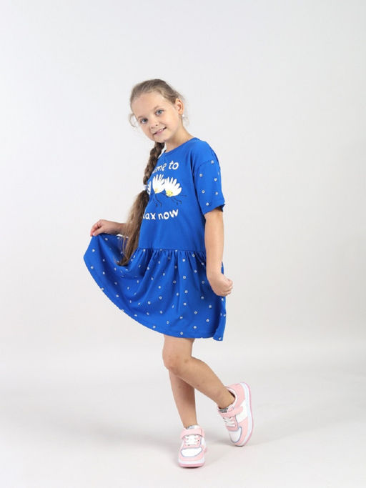 CRB wear / CWKG 63935-42 Платье для девочки,синий  фото 2