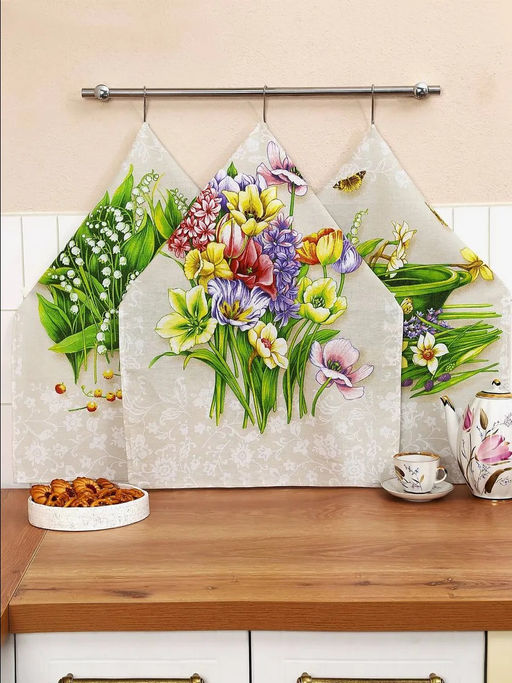 Полотенце вафельное рогожка Аромат р.45*60