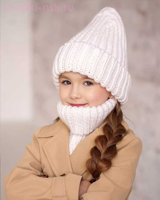 Q 193 D 193 Комплект флис (колпак+снуд) (52-54)