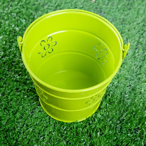 Цена за 2 шт. Кашпо «Ведёрко Леви», 10×10×10 см, зелёное