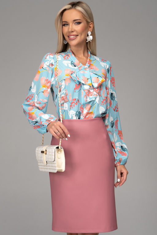 Юбка Лима (экокожа/розовый) - Эльза фото 25