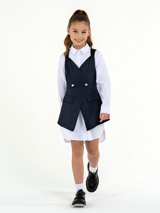 Школьный жилет для девочки Mooriposh, модель 1123