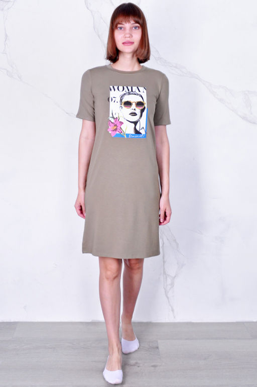 Арт. 8608 Туника женская 42-50 (5 шт) Цвет:коралловый - Калинка фото 32