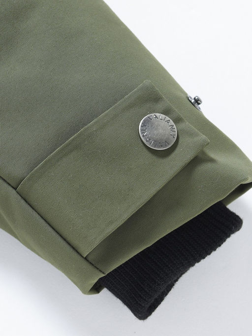 Парка зимняя подростковая для мальчика с капюшоном и мехом цвета хаки 9535Kh - Mtforce фото 17