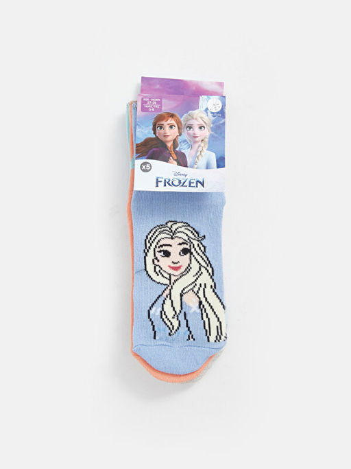 Elsa Desenli K?z ?ocuk Soket ?orap 5li - Waikiki фото 3