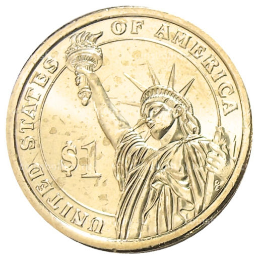 1 доллар 2012 года D США 24-й президент США Гровер Кливленд
