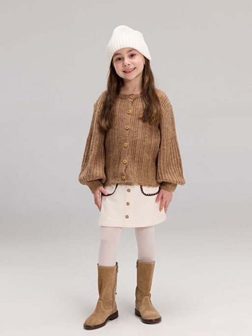 Bisiklet Yaka Uzun Kollu K?z ?ocuk H?rka