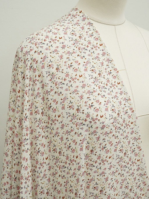 Штапель Бетти цв.кремовый, ш.1.45м, вискоза-100%, 100гр/м.кв - Купава фото 10