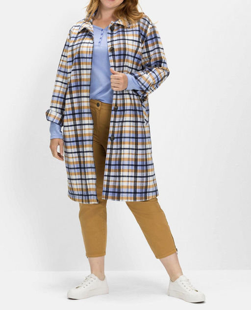 Фланелевое пальто, цветное - Sheego фото 7