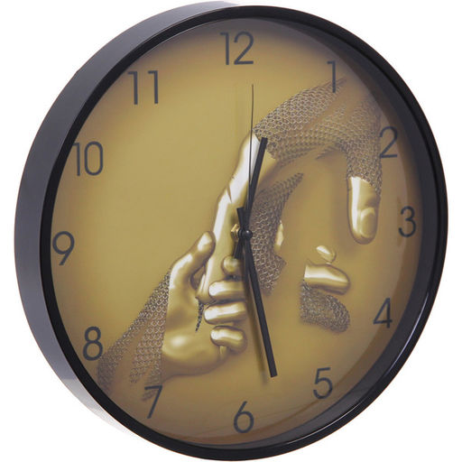 Часы настенные + пано 2шт "HOME STYLE" Любовь, черный корпус