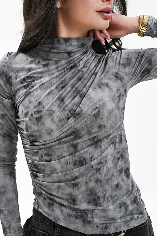 Лонгслив с драпировкой