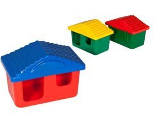 Домик д/грыз. пласт. Рэдпластик 11*8*7 см 3213