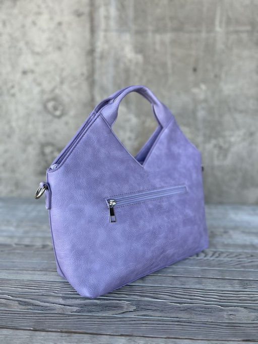 Женская сумка из эко кожи 0025 Светло-Фиолетовый - Sergio valentini фото 4