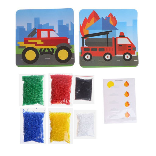 Набор для творчества Аппликация пенопластовыми шариками машины - Школа талантов фото 2