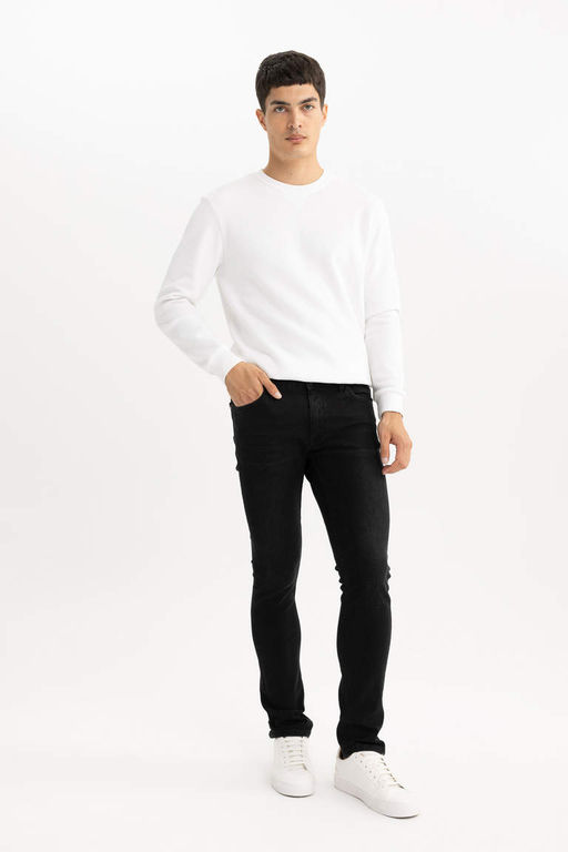 Pedro Slim Fit Джинсовые брюки узкого кроя с нормальной талией и узкими штанинами - Defacto фото 3