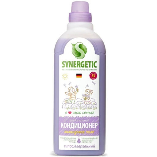 Кондиционер-ополаскиватель для белья SYNERGETIC Лавандовое Поле, 1 л