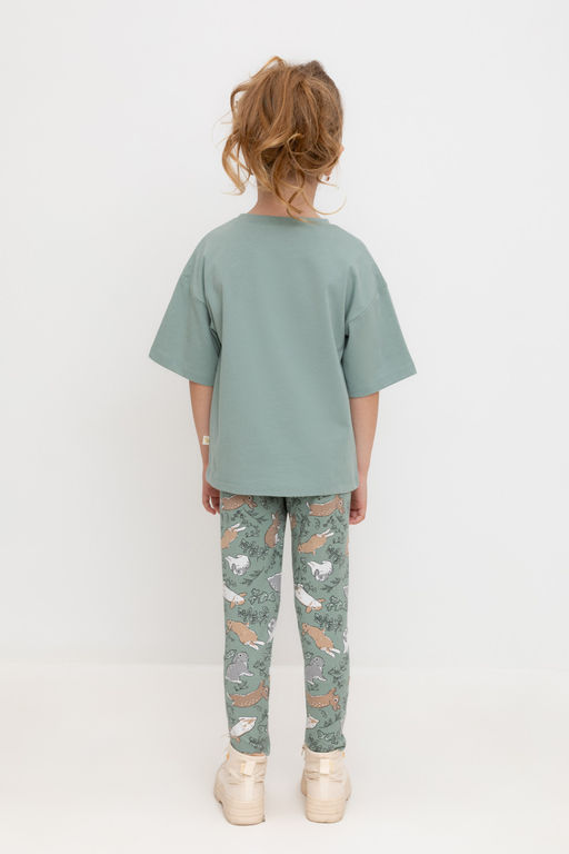 Crockid _ КР 4074/холодная мята,зайчики к527 бриджи для дев  фото 5