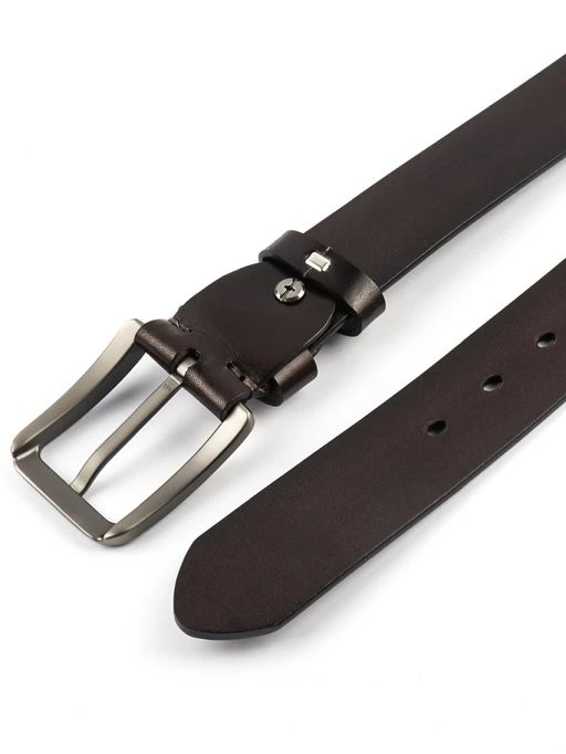 Мужской кожаный ремень Dierhoff ДРК 3055/1-40 Коричневый