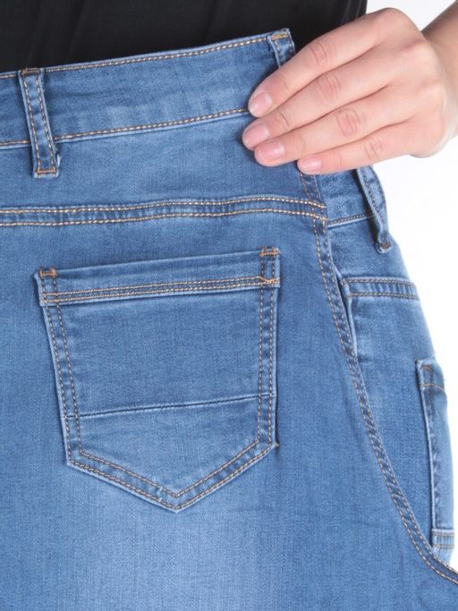 L0132 BLUE Джинсы зауженные женские Vickys Love - Фабричный китай фото 9