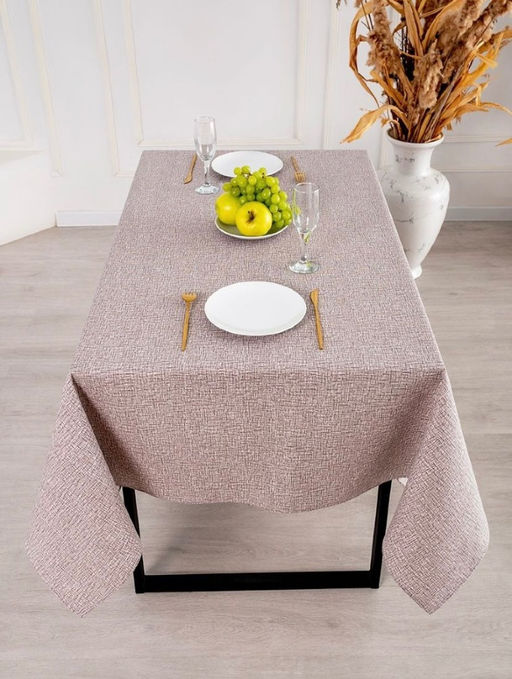Полоска коричневая - скатерть под лён 120х150 см - Гобеленглавснаб фото 4