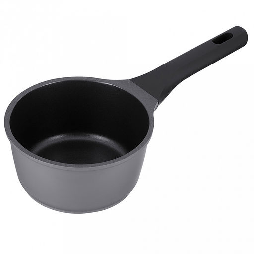 Ковш с антипригарным покрытием Moderno 1,3л, д16см, h14см, s1,8мм, дно s5мм, литой алюминий, стеклянная крышка с силиконовый ободом, бакелитовая ручка с покрытием soft-touch, Regent (Китай) Подходит для всех видов плит, включая индукционную. - Домашняя мода фото 5