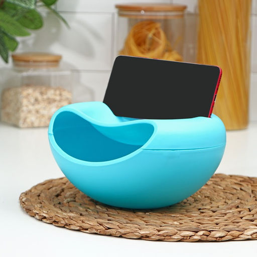 Тарелка пластиковая для семечек и орехов Плэтэр, 2011 см, с подставкой для телефона, цвет МИКС - Simaland фото 6