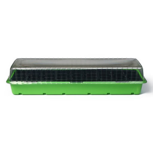 Цена за 5 шт. Мини - парник для рассады, 56×17×12 см, 3 вставки, 27 ячеек, пластик, Greengo