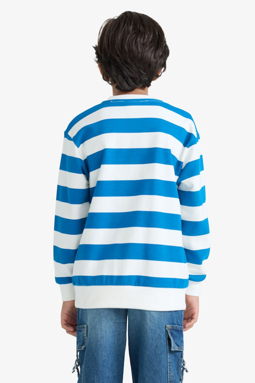 Bisiklet Yaka _izgili Sweatshirt Erkek _ocuk - Defacto фото 6