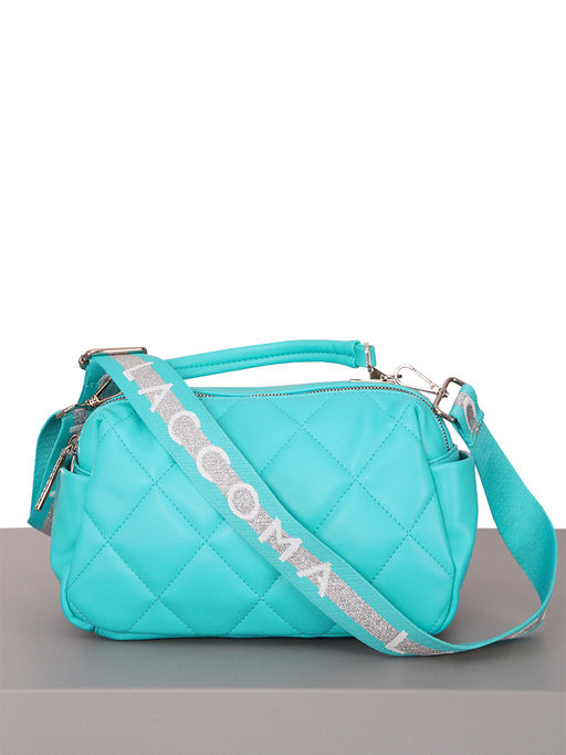 LACCOMA ремень 1000-3,8-бирюзовый полиэстр  фото 4