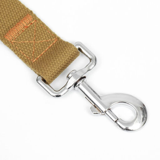 Поводок брезентовый, 1,6 м х 3 см, песочный - Пижон фото 2