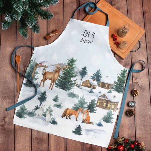 Фартук новогодний Этель Forest animals 60?70 см, 100% хл, саржа 190 г/м?