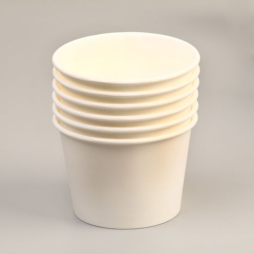 Цена за 50 шт. Стакан-креманка «Белая» под мороженое и десерты, 250 мл