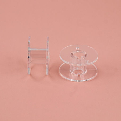 Цена за 4 шт. Набор шпулек, d=20 мм, 12 шт., прозрачный