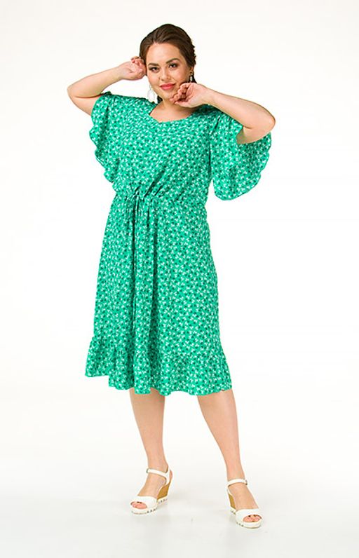 Текстильное платье с шикарным рукавом - Ckc collections фото 2