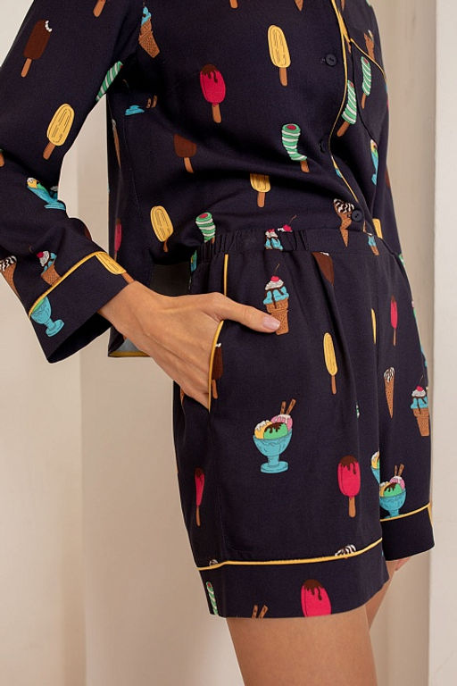 Рубашка 56419 Темно-синий мороженое