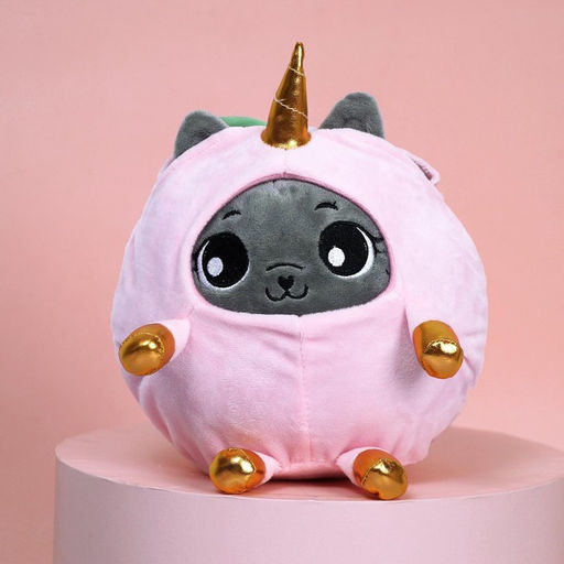 Мягкая игрушка Котик в костюме единорожки, 20 см - Milo toys фото 2