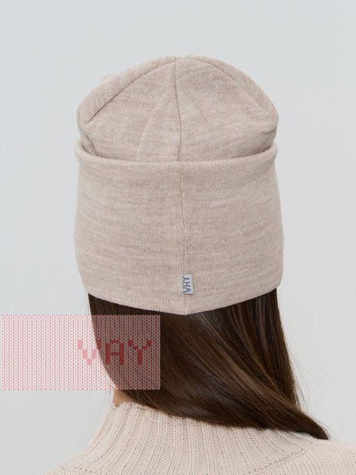 Шапка женская 5232-8436. 133 св.бежевый