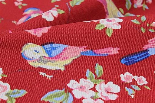 Интерьерный хлопок Идиллия цв.бордовый, ш.1.5м, хлопок-100%, 250гр/м.кв - Купава фото 4