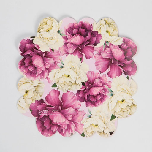 Цена за 5 шт. Коробка для печенья, кондитерская упаковка с пластиковой крышкой, «Тебе с любовью», 13×13×3 см