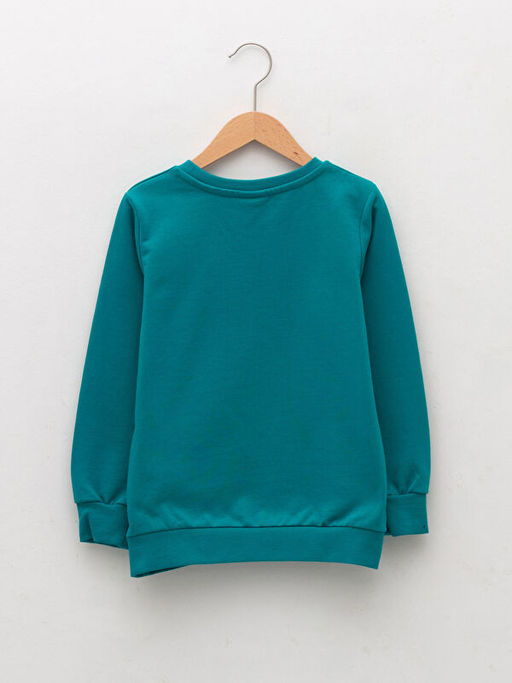 Bisiklet Yaka Basic Uzun Kollu Erkek ?ocuk Sweatshirt - Waikiki фото 2