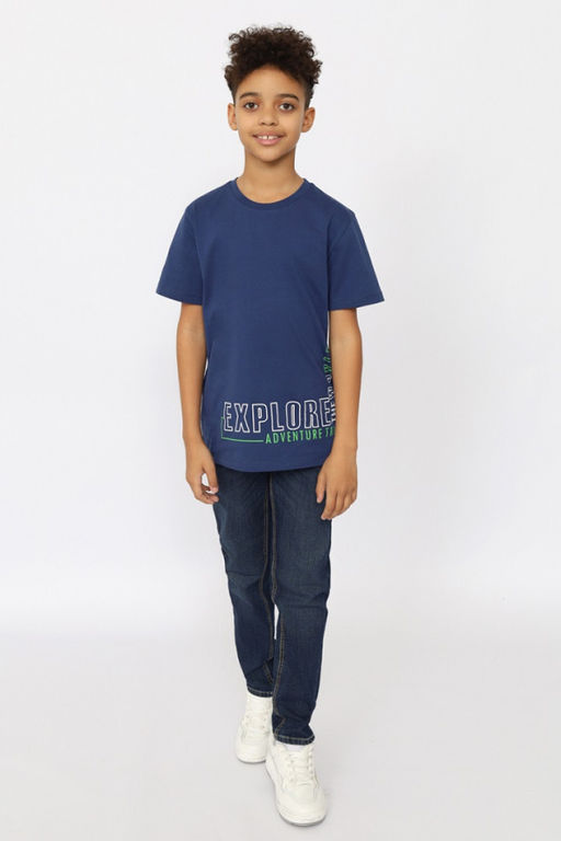 CRB wear/ HSJB 63839-41 Футболка для мальчика,темно-синий/Ex.Cherubino  фото 2