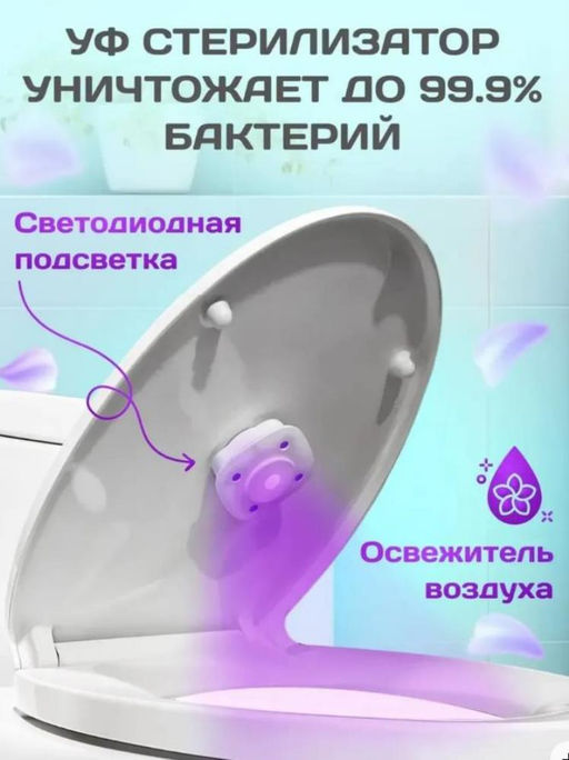Современный светильник-стерилизатор для унитаза - Aopen фото 2