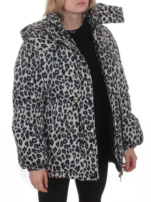 SJ 2251 GRAY/LEOPARD Куртка зимняя женская (200 гр. холлофайбер) - Fashion фото 8