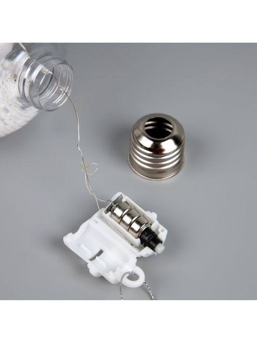 Ёлочный шар Заяц, 10х13 см, 1 LED, от батареек, свечение тёплое белое - Luazon lighting фото 11