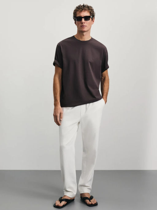 Футболка из смесового хлопка / Zarina  фото 2