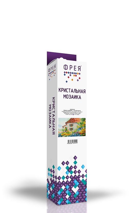Кристальная (алмазная) мозаика ФРЕЯ ALVR-313 Домик в деревне 45 х 30 см